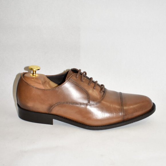 New! To Boot New York Caufield Cap Toe Oxford Brown Cuoio Size 7.5 M DD324 main image 5